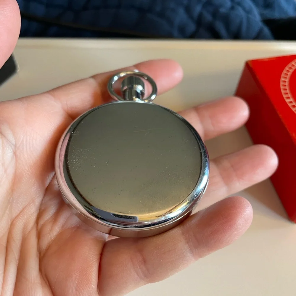 VTG Cleco Silver Stopwatch by Clebar Watch Co New York in original box.